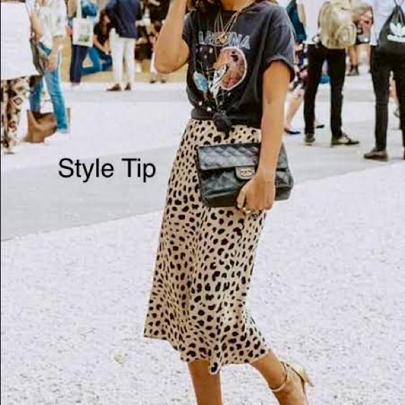 Jeans Leopard Print Midi Skirt | Poshmark